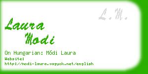 laura modi business card